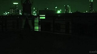 Axel Abysse goes wild with infrared ass play outdoors