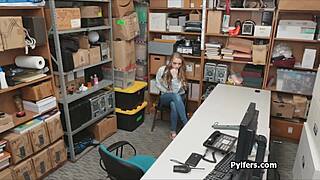 Shy Footjob Before Office Fuck