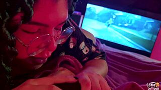 Sofie Lollipop in Halloween special with pranks on friend's thick cock 😈