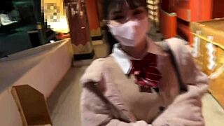 SAKURA 18 RIDES COCK IN HOMEMADE SEX!