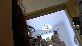 I saw these girls in mini skirts getting topless backstage for the shoot.