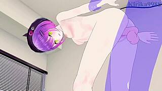 yuzuki choco and tokoyami towa intense sex hololive vtuber hentai