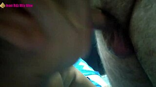 Fat Latina BBW MILF Gets Blowjob and Ass Fuck in Group Threesome with Husband.