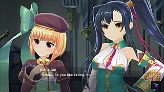 magicami koihime muso collab features group riding scenes in anime style