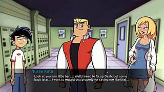 having fun in shower amity park