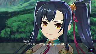 magicami koihime muso collab features group riding scenes in anime style