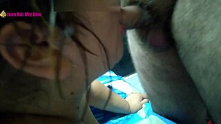 Fat Latina BBW MILF Gets Blowjob and Ass Fuck in Group Threesome with Husband.