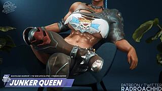 Mei trains hard with RadroachHD in wild 3D action.