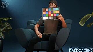 Mei trains hard with RadroachHD in wild 3D action.