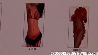 I love crossdressing as a sissy slut in stockings and lingerie