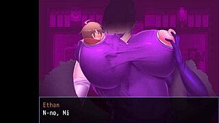 Mistress's lactating boobs sucked in hentai game