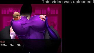 Mistress's lactating boobs sucked in hentai game