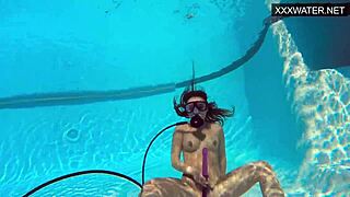 lana tanga shows underwater orgasms to you