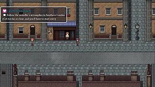 Girl with small tits goes shirtless near men who don't notice