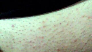 Bound Woman Masturbates With Black Dildo Under Face Mask.