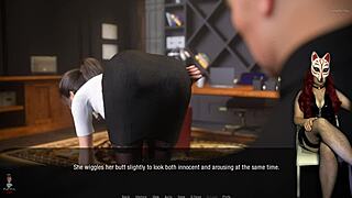 Kate's big tits in secretary roleplay!