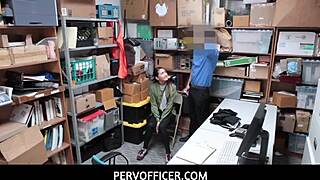 Jade Noir Feels Intense Pleasure Spreading Legs For Officer