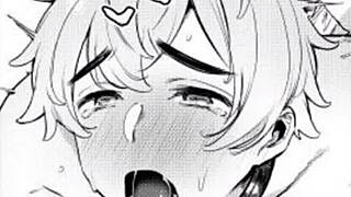 moaning during bisexual masturbation with lub leading to orgasm