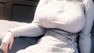 AI illustration depicts anime hentai characters in detailed fantasy scene