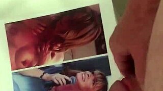 Cum tribute Bradnek és Gingernek, miközben baszatom magam keményen!