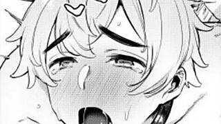 moaning during bisexual masturbation with lub leading to orgasm