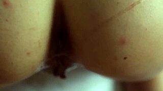 brunette bombshell gives blowjob and swallows cum on first date