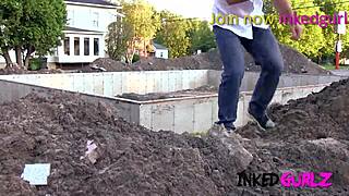 inked gurlz fairy babe banged outside hard.