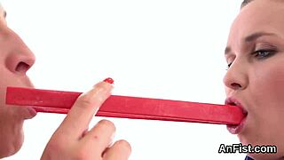 Kinky lesbians feel intense pleasure fisting wet vaginas and gaping assholes