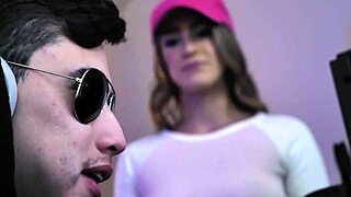 Is Kenzie Madison gobbling her stepbro's cock?