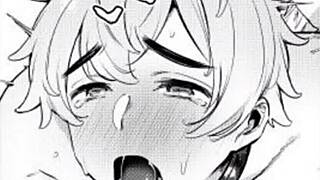 moaning during bisexual masturbation with lub leading to orgasm