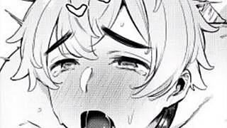 moaning during bisexual masturbation with lub leading to orgasm