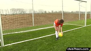 Teen Footballer Fucks Photographer Outdoors