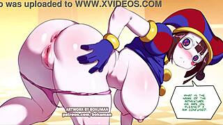 in the amazing digital circus, poomi gets a hardcore blowjob compilation