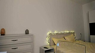 Glasses brunette teen in black bikini masturbating with toys! So horny!