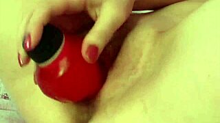 Hot blonde says, 'Watch me masturbate my pussy and suck this dildo?'