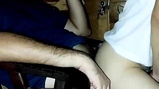 horny wife rides husband's big cock on return