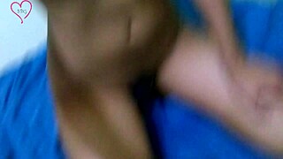 Cute skinny brunette Indian girl in self-video, teen allure versus innocence