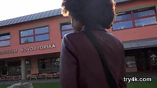 Erotic cutie gives pov blowjob and spreads twat for penetration, he whispers