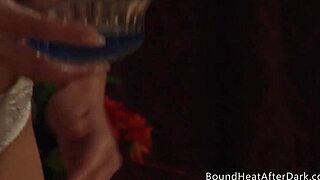 pleasure and pain as submissive slave serves mistress with massage