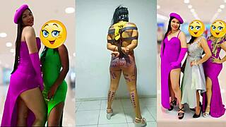 Slave Samantha DANCES while getting WHIPPED, HUMILIATED, and made to SING in BDSM bondage.