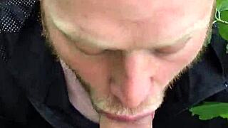 Scandic pleasure — blowjob in nature