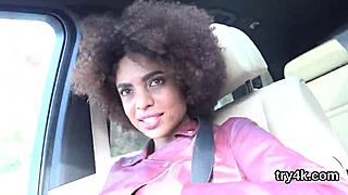 Erotic cutie gives pov blowjob and spreads twat for penetration, he whispers