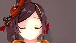 ब्लोजॉब फैंटेसी: चिओरी जेनशिन में स्टीमी चूसाई