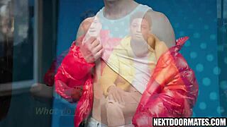 Hot athletic guys in jockstraps explore interracial rimjob and anal pleasures