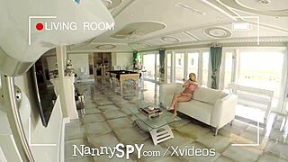 Nanny's forbidden desire: Alexis Adams in hardcore blowjob scene