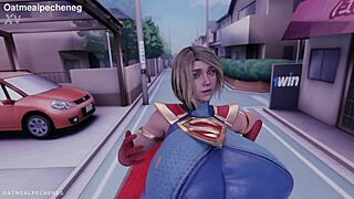 supergirl saves from no nut november with anal creampie 😜