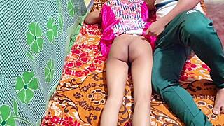 I lick desi girl pussy bent over for creampie