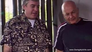 Cougar Wedding Threesome With Intense Milf Action