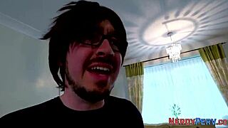 Suck my cock for a facial, the real brit says in POV first time