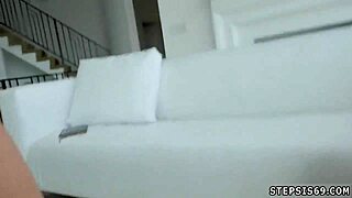 Redhead teen 18+ girl fights for affection in group scene